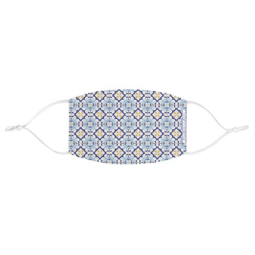 Capri Blu Tiles Fabric Face Mask - AMALFITANA STORE